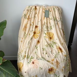 NWT H&M midi cotton skirt